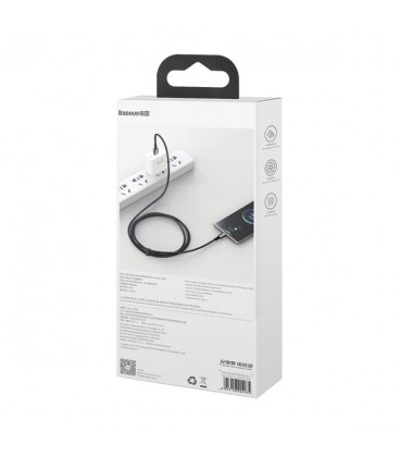 کابل Type C فست شارژ باسئوس مدل Tungsten Gold CATWJ-C01 طول 2 متر