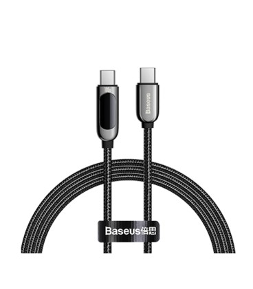 کابل Type C به Type C باسئوس مدل Display Fast Charging Data Cable CATSK-B01 طول 1 متر