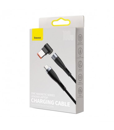 کابل مگنتی لپ تاپ لنوو باسئوس مدل Zinc Lenovo Type C to DC CATXC-U01 طول 2 متر