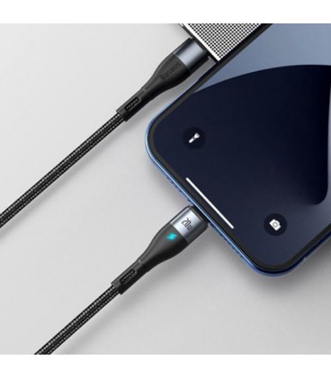 کابل مگنتی لایتنینگ باسئوس مدل Zinc Magnetic Type C to Lightning CATLXC-01 طول 1 متر