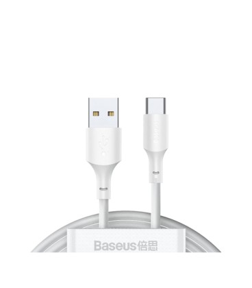 کابل Type C پک دوتایی باسئوس مدل Simple Wisdom Data Cable Kit TZCATZJ-02 طول 1.5 متر