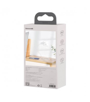 کابل Type C پک دوتایی باسئوس مدل Simple Wisdom Data Cable Kit TZCATZJ-02 طول 1.5 متر