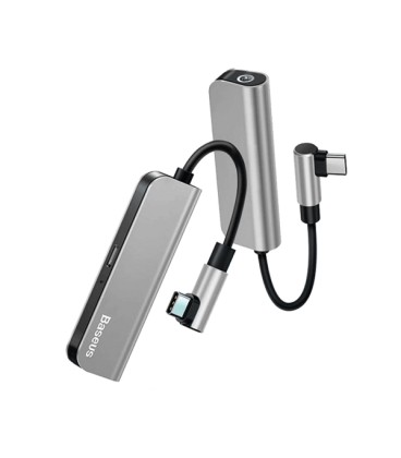 کابل تبدیل Type-C باسئوس اتصال همزمان هندزفری و شارژر مدل L53 PD Converter CATL53-01