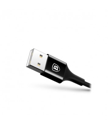 کابل لایتنینگ باسئوس مدل Shining Cable with Jet Metal CALSY-01 طول 1 متر