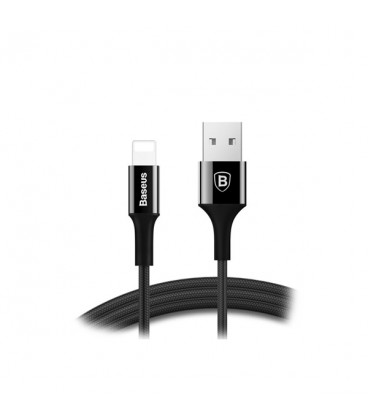 کابل لایتنینگ باسئوس مدل Shining Cable with Jet Metal CALSY-01 طول 1 متر