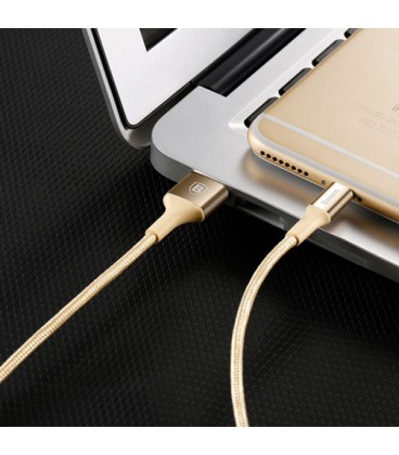 کابل لایتنینگ باسئوس مدل Shining Cable with Jet Metal CALSY-01 طول 1 متر