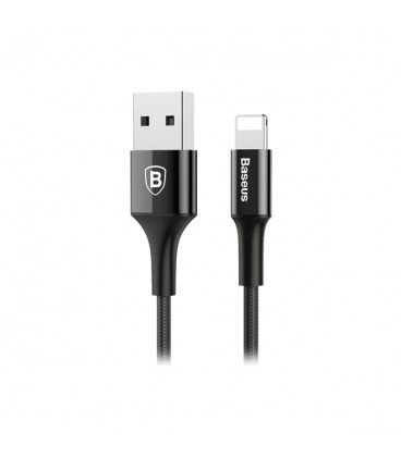 کابل لایتنینگ باسئوس مدل Shining Cable with Jet Metal CALSY-01 طول 1 متر