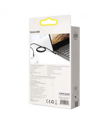 کابل مگنتی لپ تاپ لنوو باسئوس مدل Zinc Lenovo Type C to DC CATXC-X01 طول 2 متر