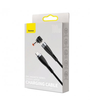 کابل مگنتی لپ تاپ لنوو باسئوس مدل Zinc Lenovo Type C to DC CATXC-X01 طول 2 متر