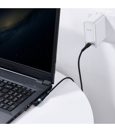 کابل مگنتی لپ تاپ لنوو باسئوس مدل Zinc Lenovo Type C to DC CATXC-Y01 طول 2 متر