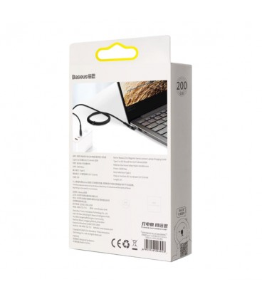 کابل مگنتی لپ تاپ لنوو باسئوس مدل Zinc Lenovo Type C to DC CATXC-Y01 طول 2 متر