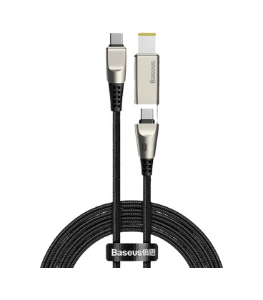 کابل Type C به DC / Type-C باسئوس مدل CA1T2-B01 Type-C to Type-C and DC 100W طول 2 متر