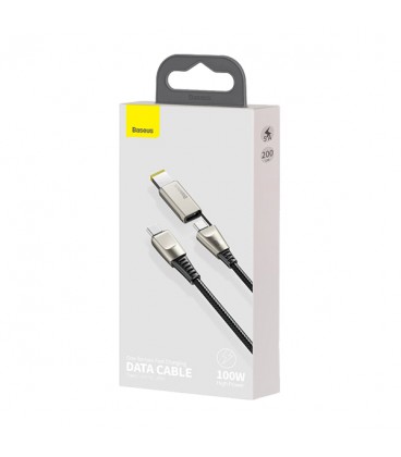 کابل Type C به DC / Type-C باسئوس مدل CA1T2-B01 Type-C to Type-C and DC 100W طول 2 متر