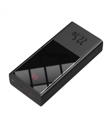 پاوربانک فست شارژ باسئوس مدل PPMN-B01 Super Mini Digital Display با ظرفيت 20000 ميلی آمپر ساعت