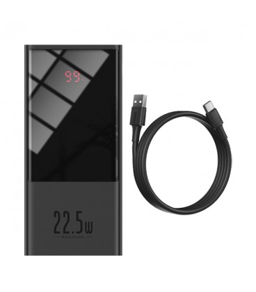 پاوربانک فست شارژ باسئوس مدل PPMN-B01 Super Mini Digital Display با ظرفيت 20000 ميلی آمپر ساعت