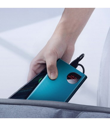 پاوربانک فست شارژ باسئوس مدل Adaman Metal Digital Display QC3.0 PPIMDA-B0A با ظرفيت 10000 ميلی آمپر ساعت