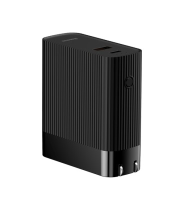 پاوربانک 5000 میلی آمپر ساعت و شارژر دیواری باسئوس مدل Power station QC3.0 2 in 1 PPNLD-01