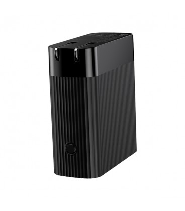 پاوربانک 5000 میلی آمپر ساعت و شارژر دیواری باسئوس مدل Power station QC3.0 2 in 1 PPNLD-01
