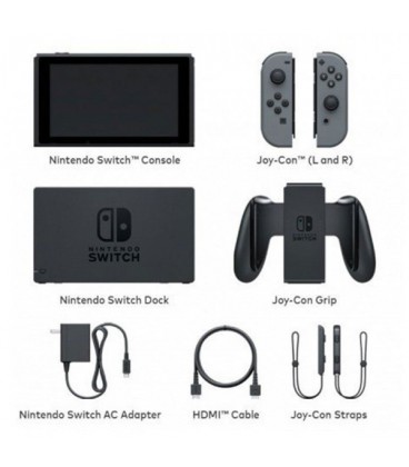 پکیج کنسول بازی نینتندو سوییچ با جوی کان خاکستری
