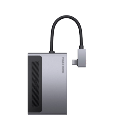 هاب 6 پورت باسئوس مدل Magic Multifunctional Type-C HUB With A Retractable Clip CAHUB-DA0G