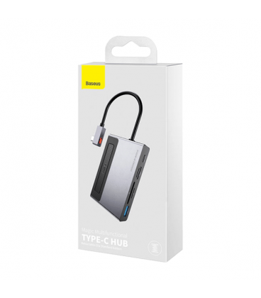 هاب 6 پورت باسئوس مدل Magic Multifunctional Type-C HUB With A Retractable Clip CAHUB-DA0G