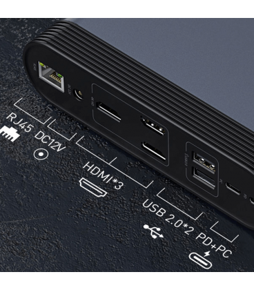 هاب 16 پورت مدل باسئوس Working Station Multifunctional Type-C HUB Adapter CAHUB-AG0G