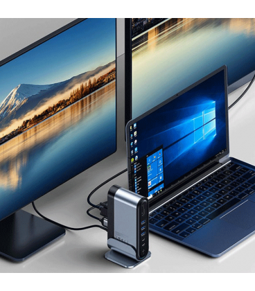 هاب 16 پورت مدل باسئوس Working Station Multifunctional Type-C HUB Adapter CAHUB-AG0G