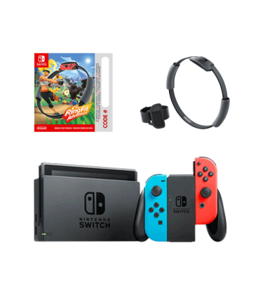 پکیج کنسول بازی نینتندو سوییچ باندل بازی Ring Fit Adventure