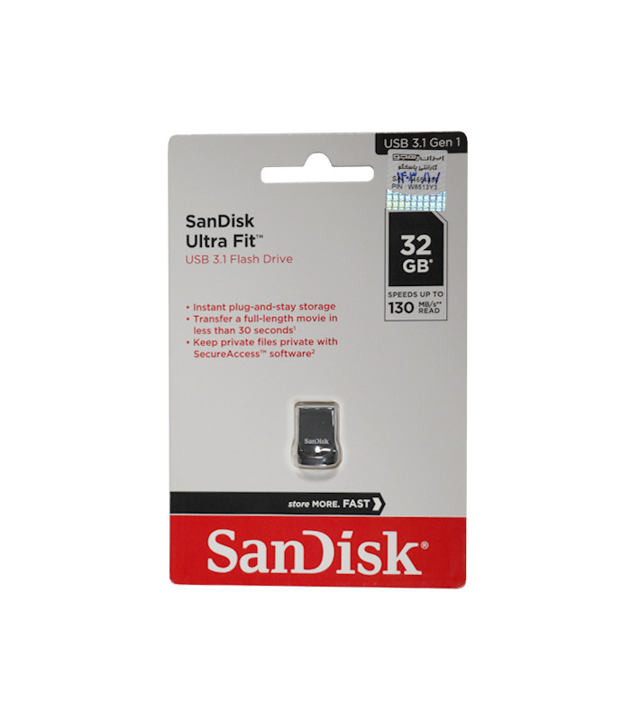 فلش مموری سن دیسک مدل Ultra Fit USB 3.1 CZ430 ظرفیت 32 گیگابایت