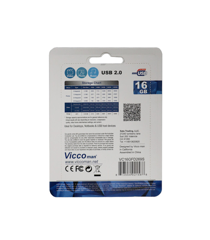 فلش مموری ویکومن مدل VC269 ظرفیت 16 گیگابایت