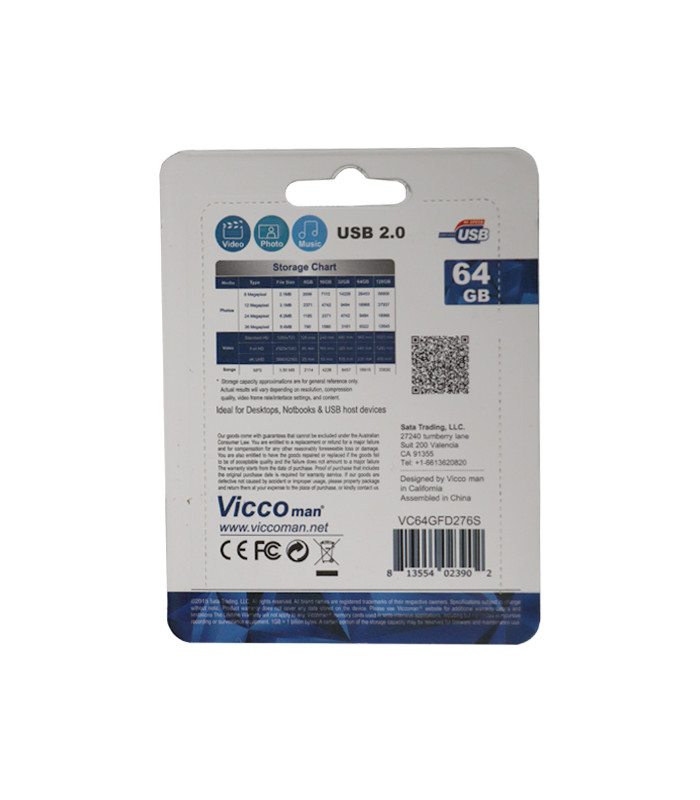 فلش مموری ویکومن مدل VC276 ظرفیت 64 گیگابایت