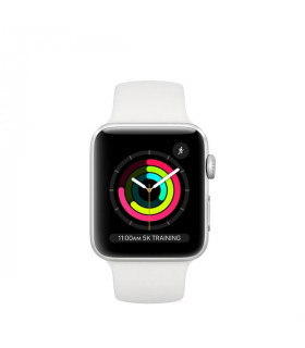 ساعت هوشمند اپل واچ سری 3 مدل Silver Aluminum Case With White Sport Band 38mm
