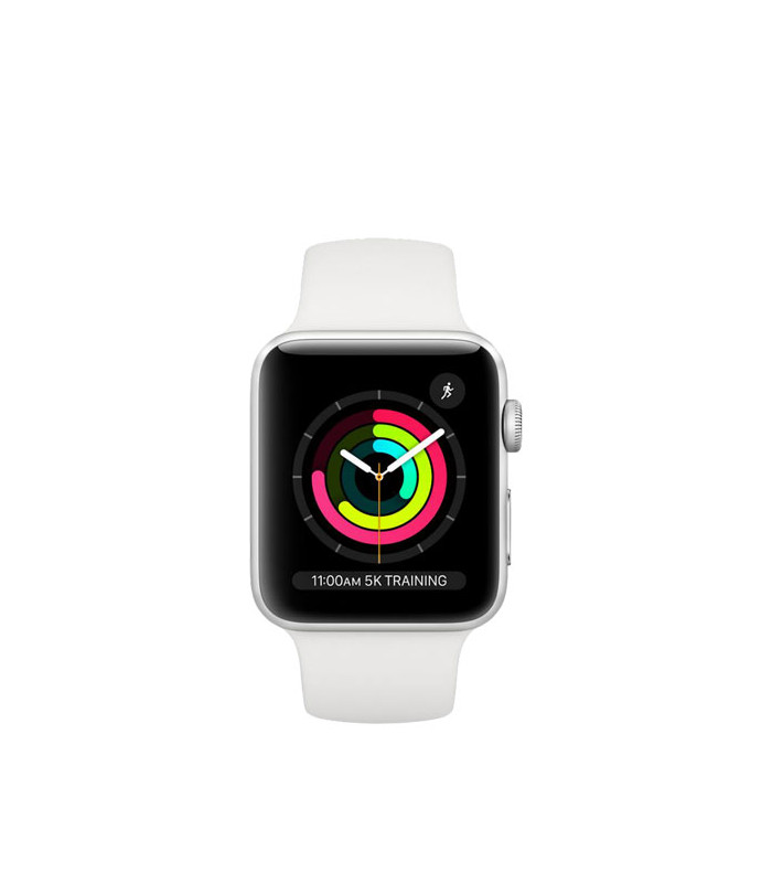 ساعت هوشمند اپل واچ سری 3 مدل Silver Aluminum Case With White Sport Band 38mm