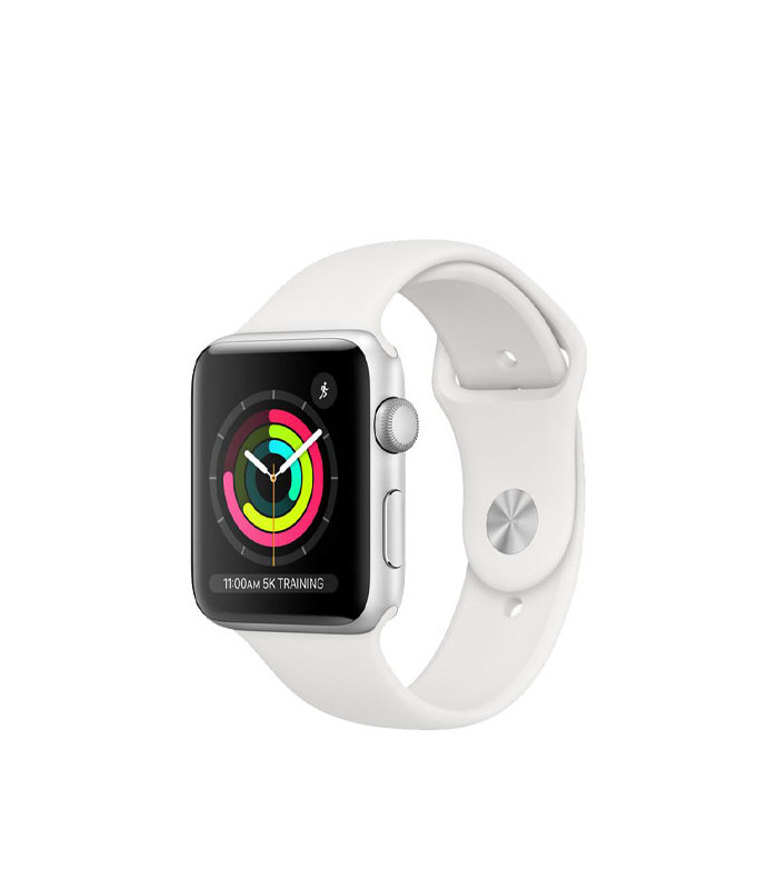 ساعت هوشمند اپل واچ سری 3 مدل Silver Aluminum Case With White Sport Band 38mm