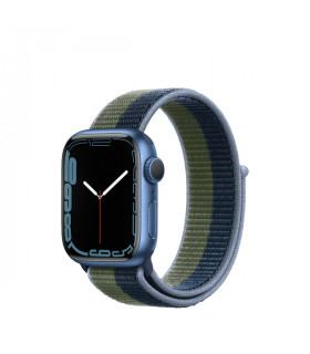 ساعت هوشمند اپل واچ سری 7 مدل Blue Aluminum Case with Sport Loop Band 45mm