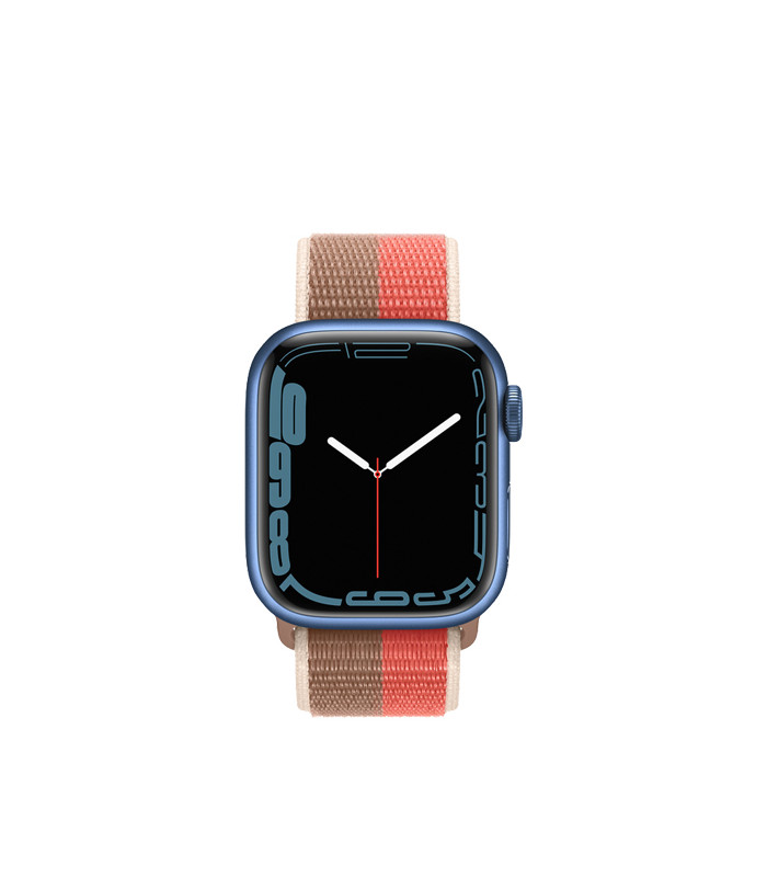 ساعت هوشمند اپل واچ سری 7 مدل Blue Aluminum Case with Sport Loop Band 45mm