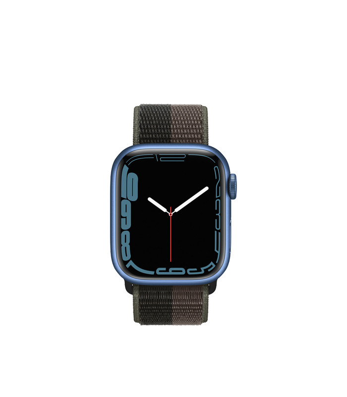 ساعت هوشمند اپل واچ سری 7 مدل Blue Cellular Aluminum Case with Sport Loop Band 41mm