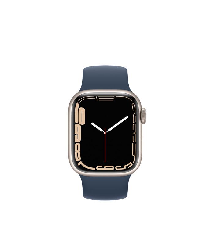 ساعت هوشمند اپل واچ سری 7 مدل Starlight Aluminum Case with Solo Loop Band 41mm