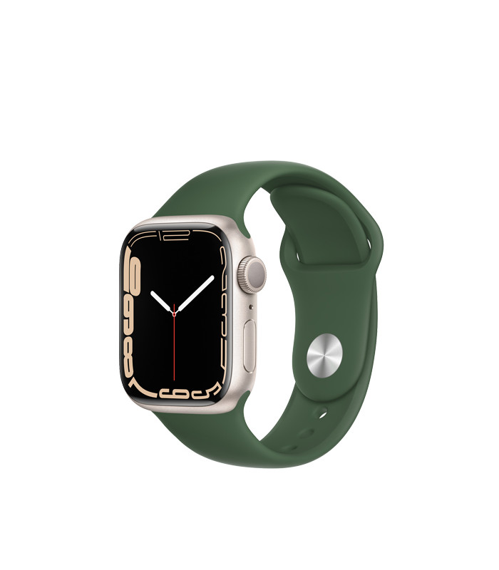 ساعت هوشمند اپل واچ سری 7 مدل Starlight Aluminum Case with Sport Band 41mm