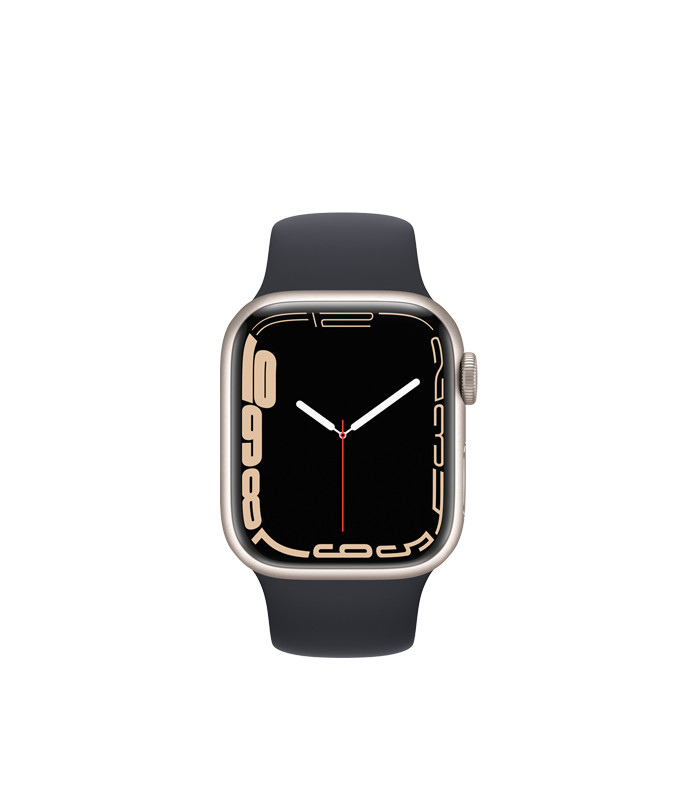 ساعت هوشمند اپل واچ سری 7 مدل Starlight Aluminum Case with Sport Band 41mm
