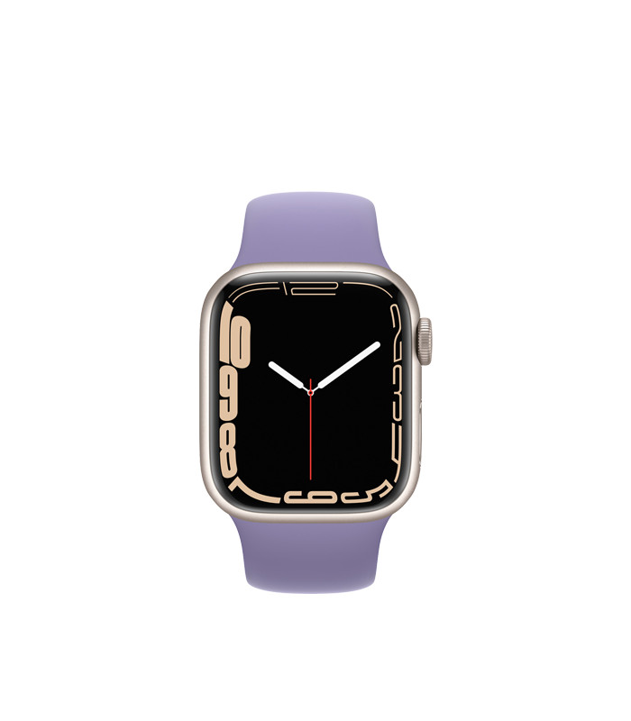 ساعت هوشمند اپل واچ سری 7 مدل Starlight Aluminum Case with Sport Band 45mm