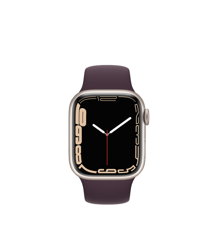 ساعت هوشمند اپل واچ سری 7 مدل Starlight Aluminum Case with Sport Band 45mm