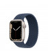 ساعت هوشمند اپل واچ سری 7 مدل Starlight Aluminum Case with Braided Solo Loop Band 45mm