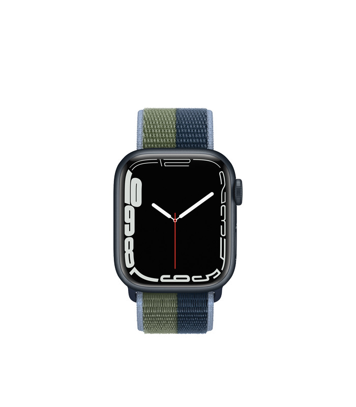ساعت هوشمند اپل واچ سری 7 مدل Midnight Aluminum Case with Sport Loop Band 41mm