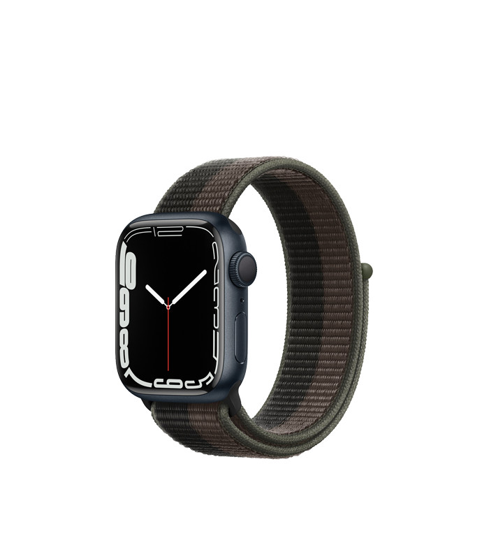 ساعت هوشمند اپل واچ سری 7 مدل Midnight Aluminum Case with Sport Loop Band 41mm