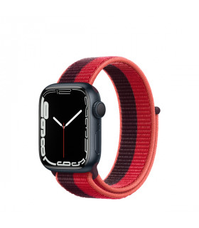 ساعت هوشمند اپل واچ سری 7 مدل Midnight Aluminum Case with Sport Loop Band 41mm