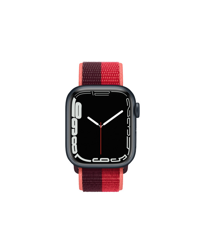 ساعت هوشمند اپل واچ سری 7 مدل Midnight Aluminum Case with Sport Loop Band 41mm