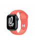 ساعت هوشمند اپل واچ نایک سری 7 مدل Midnight Aluminum Case with Nike Sport Band 41mm