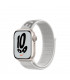 ساعت هوشمند اپل واچ نایک سری 7 مدل Starlight Aluminum Case with Nike Sport Loop Band 45mm