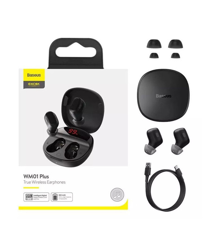هدفون بی‌ سیم باسئوس مدل WM01 Plus Encok True Wireless Earphones